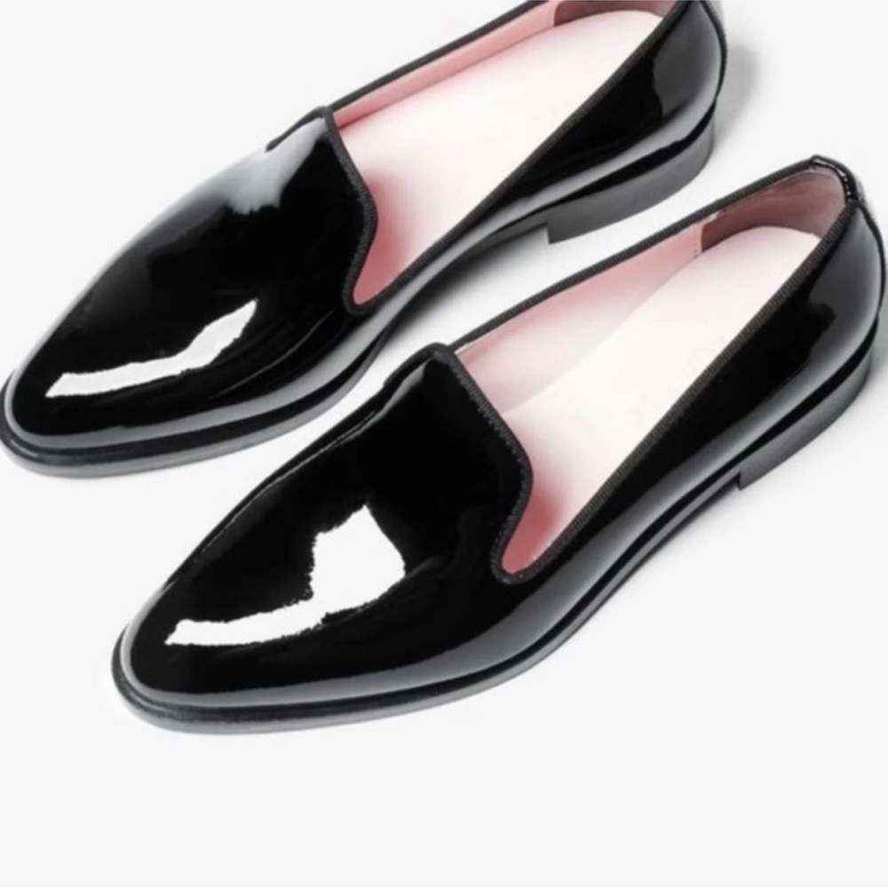 Everlane E2 patent leather smoking loafer